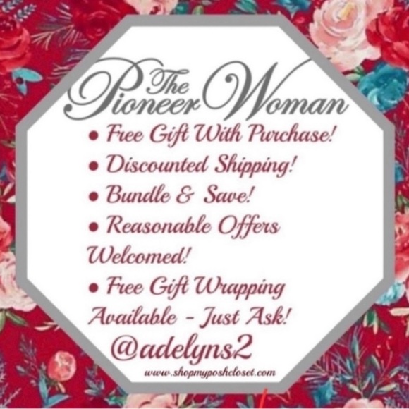 🌺♥️ New The Pioneer Woman Gingham 3-Piece Ceramic Fruit Basket Set - Picture 6 of 8